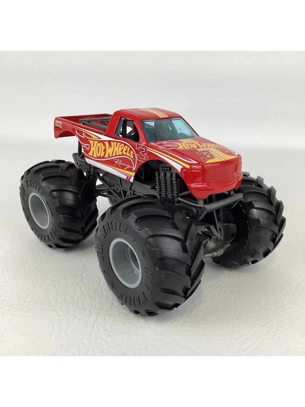 Hot Wheels Racing Monster Truck Red Pickup Diecast Large 1:24 Toy 2015 Mattel